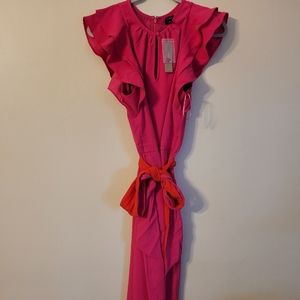 J Crew Tall Hot Pink Romper